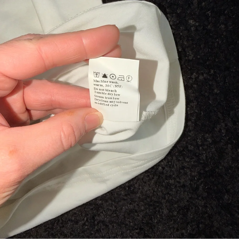 NWOT - White Ruffle Sleeve Tee - Picture 8 of 10